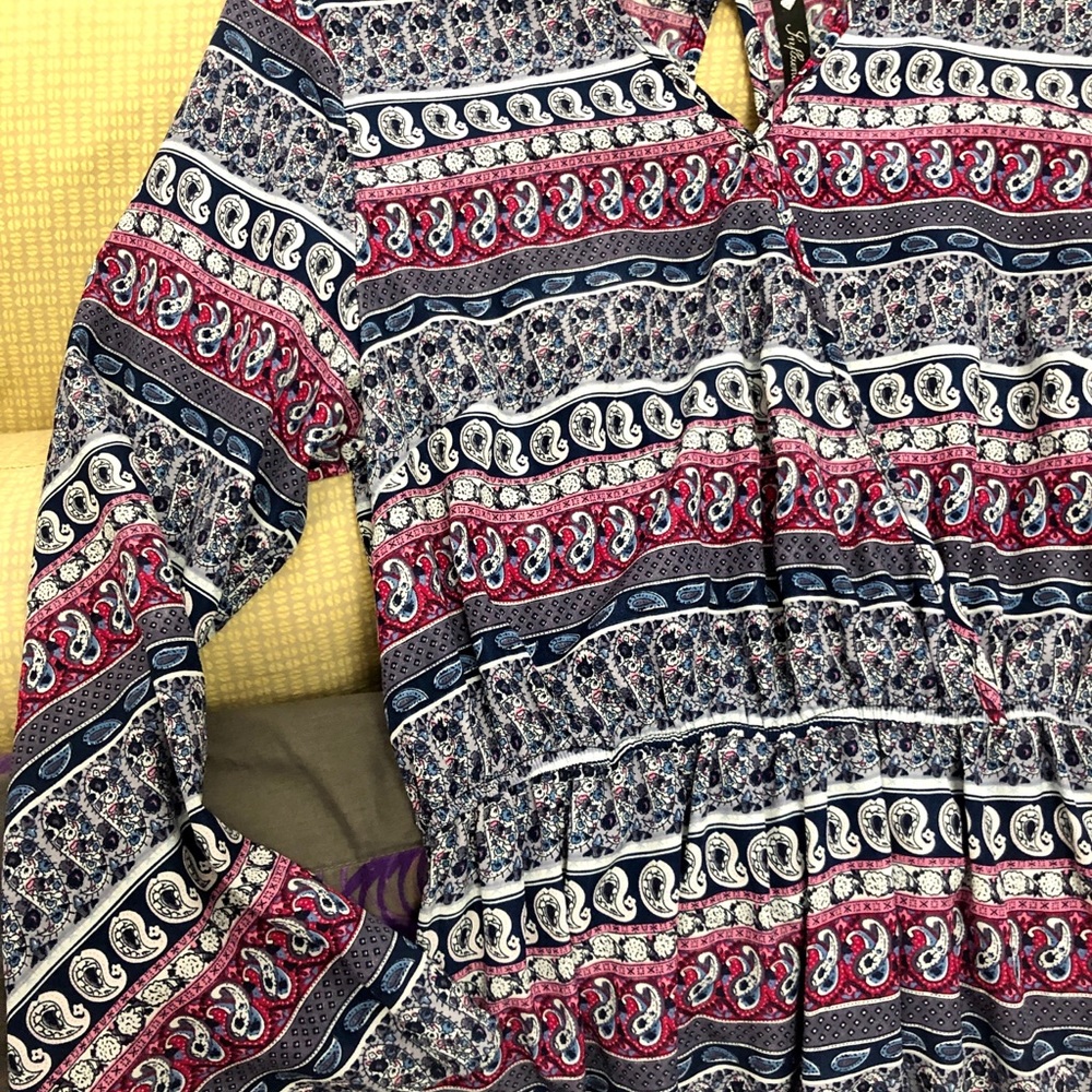 Colorful & Fun Boho Style Romper - Picture 4 of 6